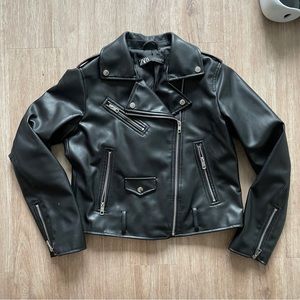 Zara Black Leather Jacket